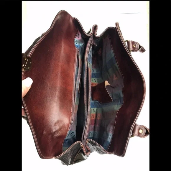 Marino Orlandi Embossed Leather Bag